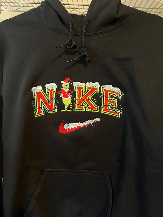 Embroidered Nike Grinch