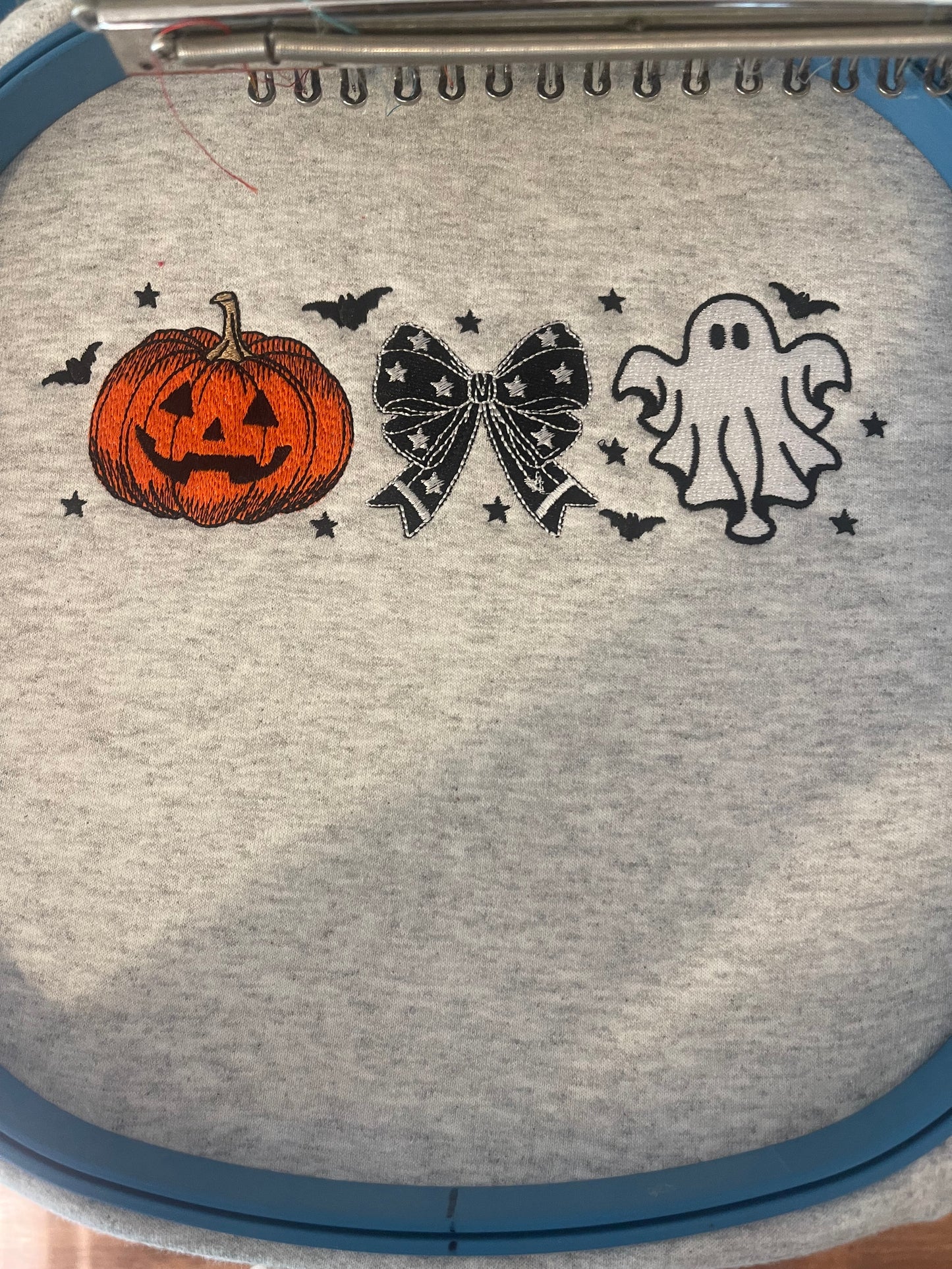 Embroidered Halloween Hoodie